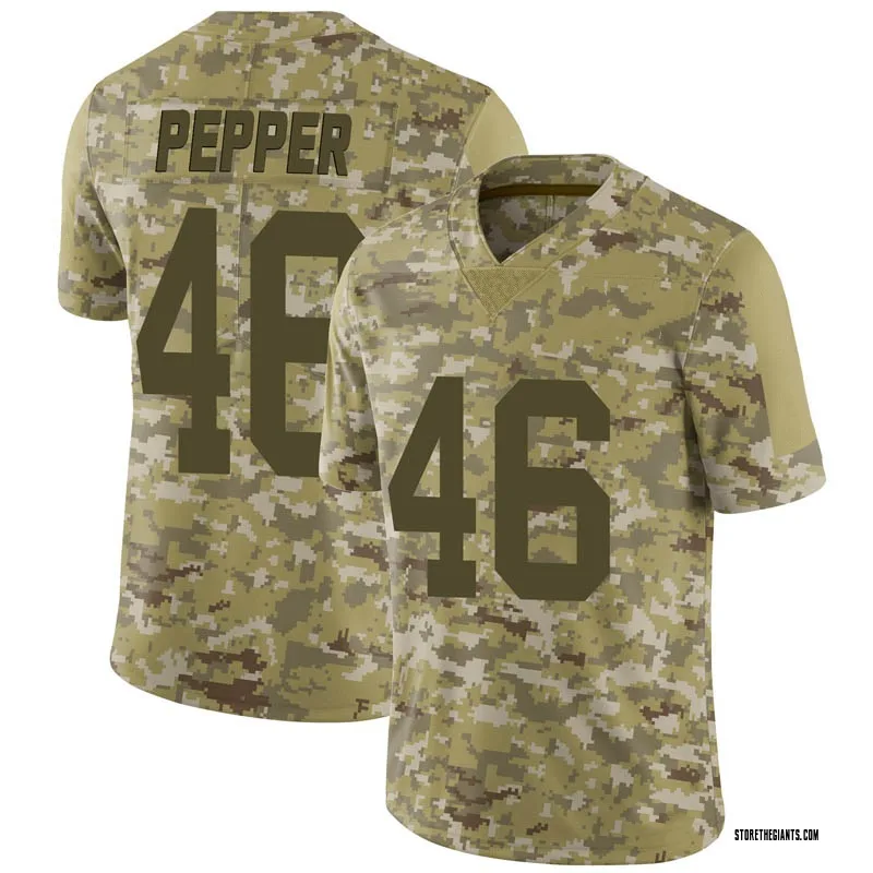 Youth New York Giants Taybor Pepper Camo Limited 2018 Salute To